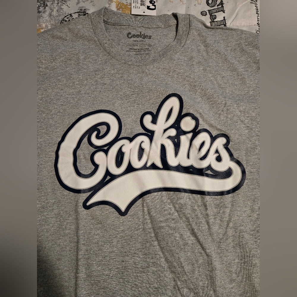 Cookies Gray Graphic T-Shirt